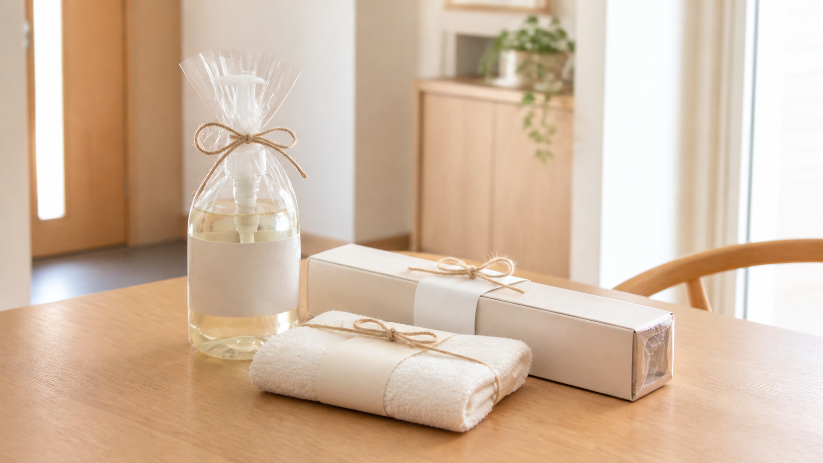 引っ越し挨拶用に用意した消耗品ギフト